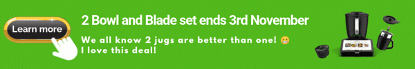 Banner ad for extra bowl and blade set with Thermomix purchase